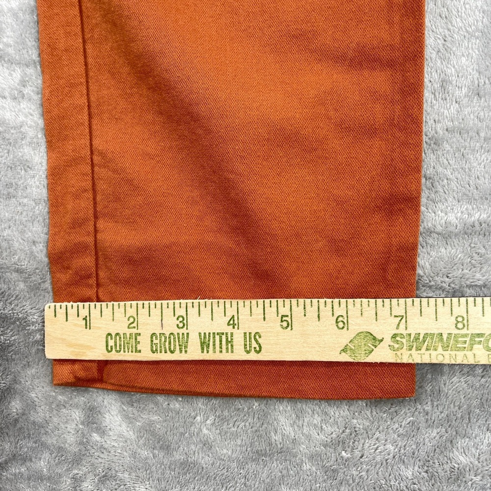 Gap Linen Blend Pants Womens Medium Orange Drawstring Elastic Waist Relaxed - Picture 3 of 11